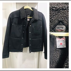 Silver Jeans Black Jacket
